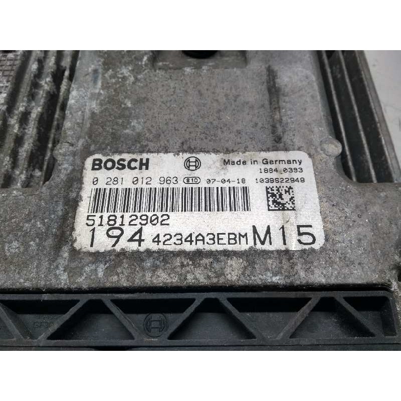 Recambio de centralita motor uce para fiat croma (194) 1.9 16v multijet dynamic referencia OEM IAM 0281012963 51812902 1944234A3