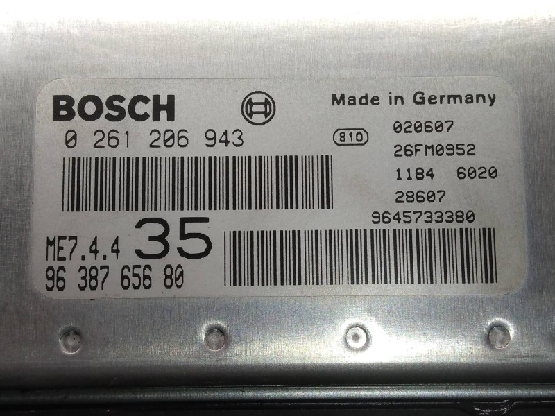 Recambio de centralita motor uce para peugeot 307 (s1) xt referencia OEM IAM 0261206943 9638765680 ME744 35