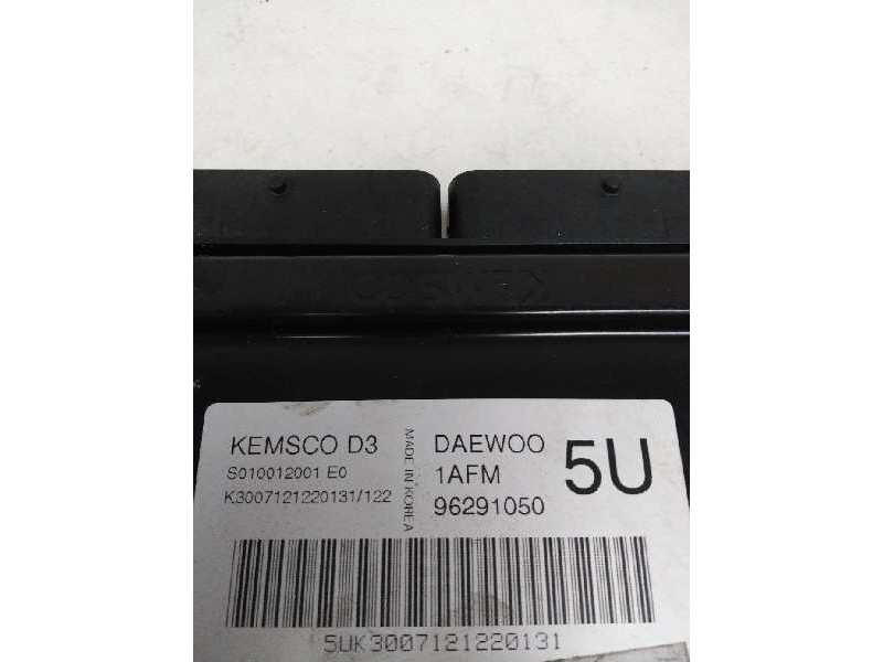Recambio de centralita motor uce para daewoo matiz 0.8 cat referencia OEM IAM S010012001E0 96291050 D3 1AFM 5U