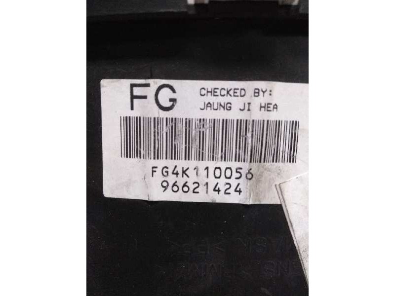 Recambio de cuadro instrumentos para chevrolet matiz 0.8 cat referencia OEM IAM 96621424 FG4K110056 FG