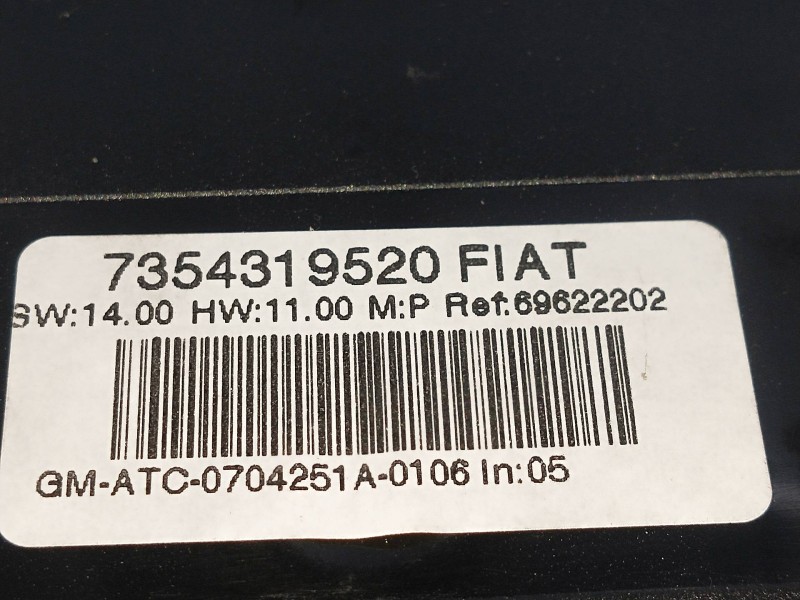 Recambio de mando calefaccion / aire acondicionado para fiat croma (194) 1.9 16v multijet dynamic referencia OEM IAM 7354319520 