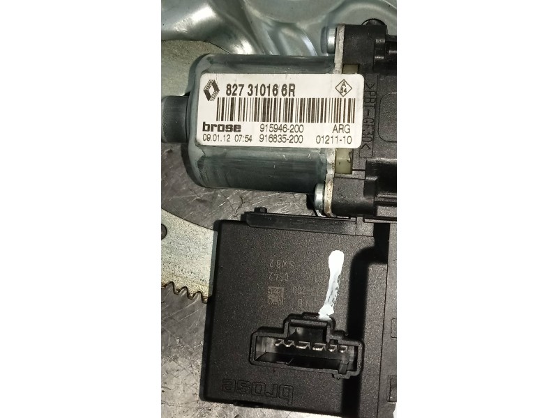 Recambio de elevalunas trasero izquierdo para renault scenic iii grand dynamique referencia OEM IAM 827310166R  