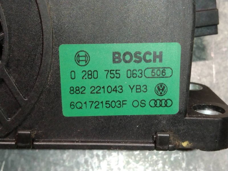 Recambio de potenciometro pedal para seat ibiza (6l1) hit referencia OEM IAM 6Q1721503F 0280755063 