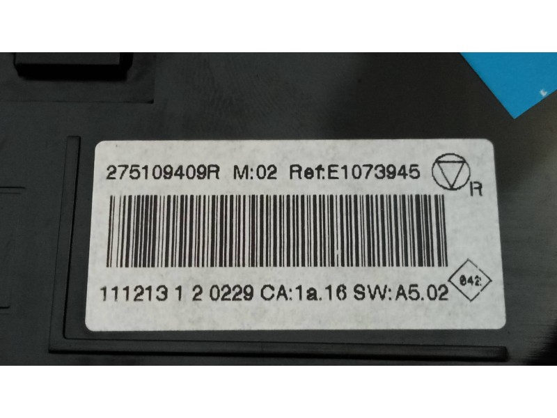 Recambio de mando calefaccion / aire acondicionado para renault scenic iii grand dynamique referencia OEM IAM 275109409R E107394