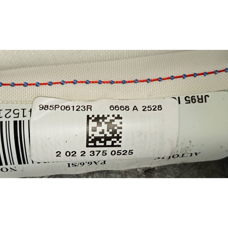 Recambio de airbag cortina delantero derecho para renault scenic iii grand dynamique referencia OEM IAM 985P06123R  