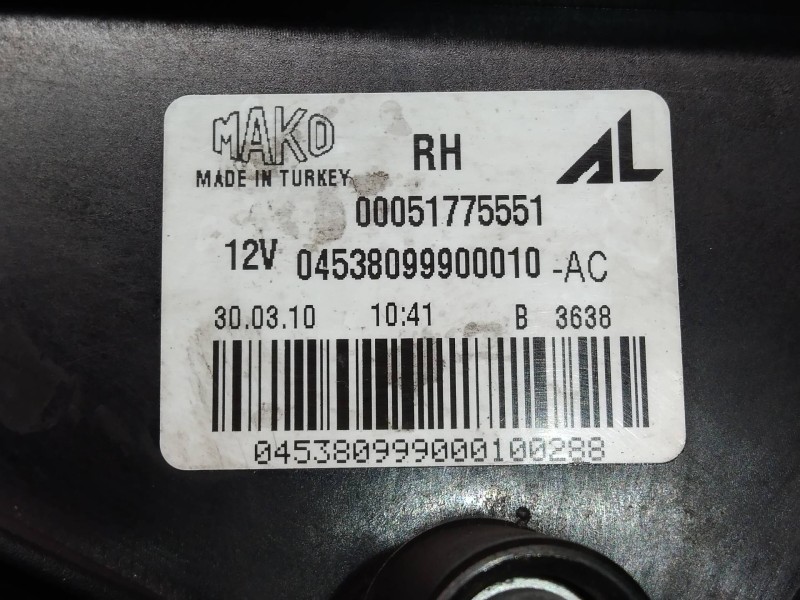 Recambio de faro antiniebla derecho para lancia delta (181) argento referencia OEM IAM 00051775551 04538099900010AC 