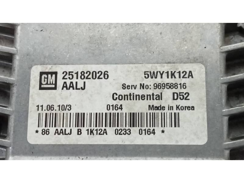 Recambio de centralita motor uce para chevrolet spark ls referencia OEM IAM 25182026 5WY1K12A 96958816 AALJ