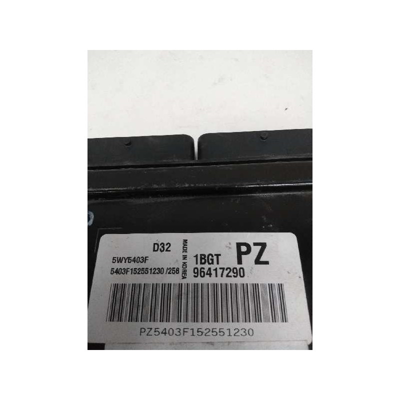 Recambio de centralita motor uce para chevrolet matiz 0.8 cat referencia OEM IAM 5WY5403F 96417290 D32 1BGT PZ