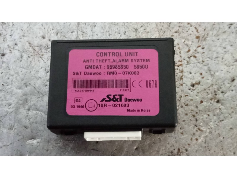 Recambio de modulo electronico para chevrolet spark ls referencia OEM IAM 95985850 RM007K003 