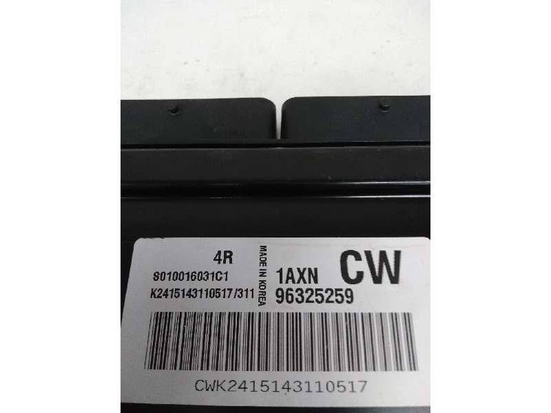 Recambio de centralita motor uce para chevrolet matiz 1.0 cat referencia OEM IAM 96325259 S010016031C1 4R 1AXN CW