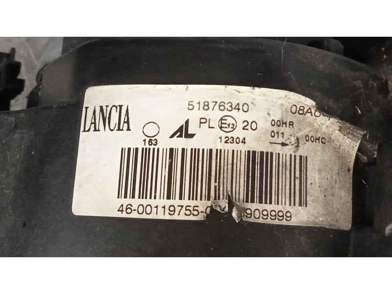 Recambio de faro izquierdo para lancia delta (181) argento referencia OEM IAM 51876340  