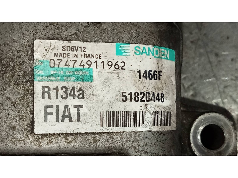 Recambio de compresor aire acondicionado para lancia delta (181) argento referencia OEM IAM SD6V121466F  