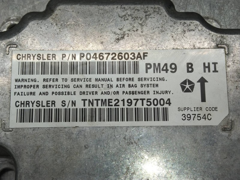Recambio de kit airbag para dodge caliber s referencia OEM IAM P04672603AF PM49 