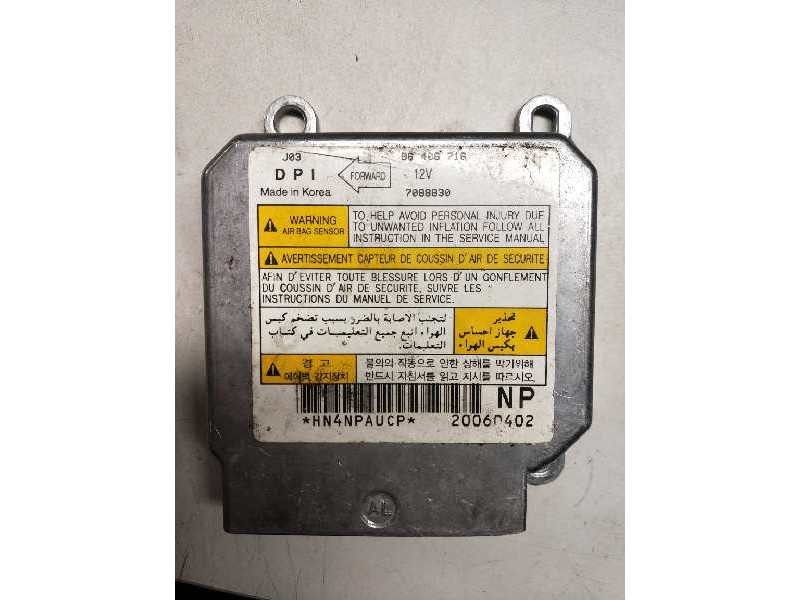Recambio de centralita airbag para chevrolet lacetti se referencia OEM IAM 96406716 7088630 96818879