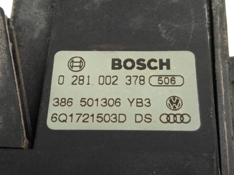 Recambio de potenciometro pedal para seat ibiza (6l1) 1.9 tdi referencia OEM IAM 0281002378 6Q1721503D 