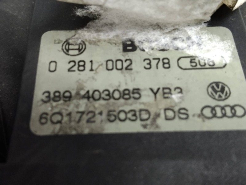 Recambio de potenciometro pedal para seat ibiza (6l1) 1.9 tdi referencia OEM IAM 0281002378 6Q1721503D 