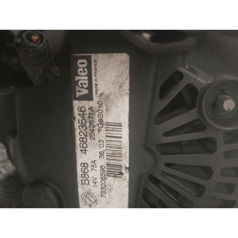 Recambio de alternador para lancia ypsilon (101) 1.3 16v multijet sport momodesign (77kw) referencia OEM IAM 46823546 VALEO 