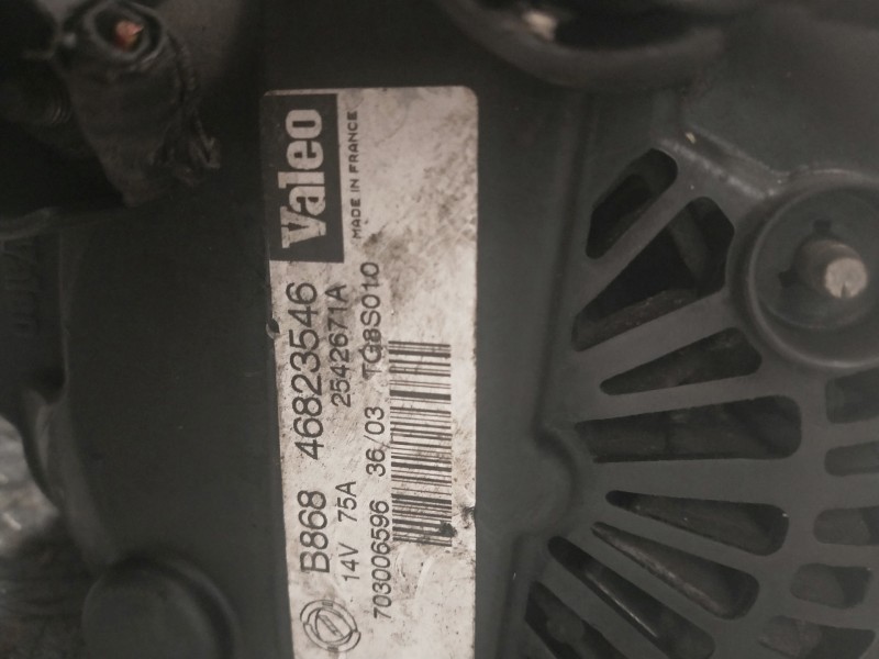 Recambio de alternador para lancia ypsilon (101) 1.3 16v multijet sport momodesign (77kw) referencia OEM IAM 46823546 VALEO 