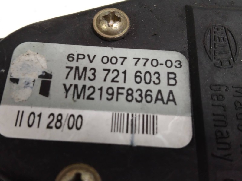 Recambio de potenciometro pedal para volkswagen sharan (7m6/7m9) 1.9 tdi referencia OEM IAM 6PV00777003 7M3721603B 
