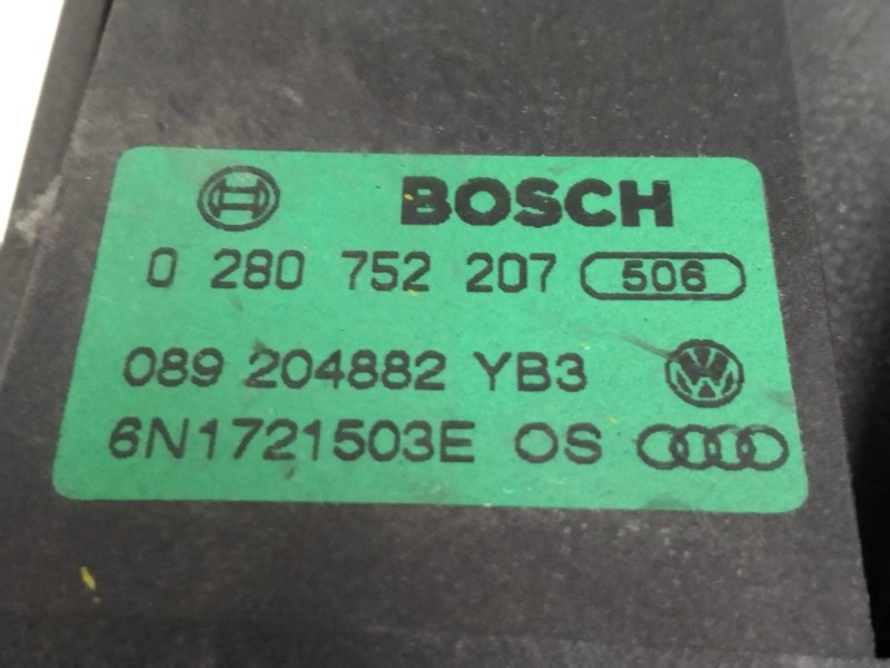 Recambio de potenciometro pedal para volkswagen polo berlina (6n2) 1.4 referencia OEM IAM 0280752207 6N1721503E 