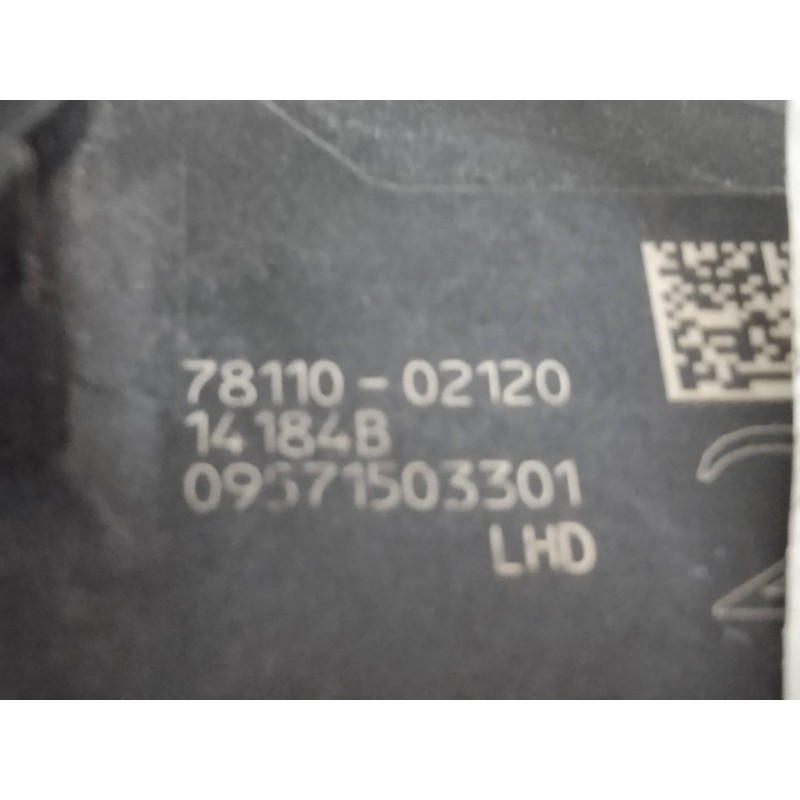 Recambio de potenciometro pedal para toyota auris touring sports (e18) 1.8 16v cat (híbrido) referencia OEM IAM 7811002120  