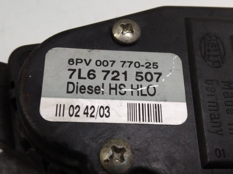 Recambio de potenciometro pedal para volkswagen touareg (7l6) referencia OEM IAM 6PV00777025 7L6721507 