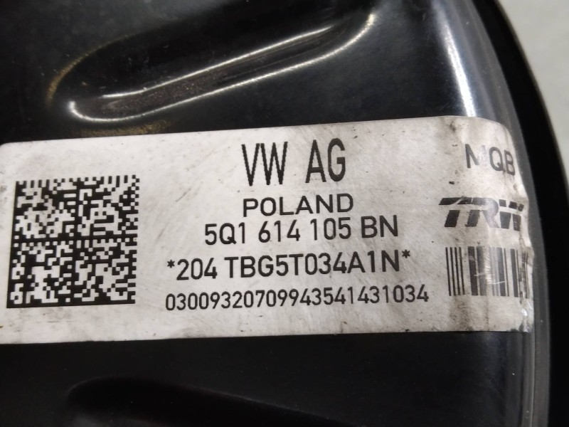 Recambio de servofreno para audi a3 (8v) ambiente referencia OEM IAM 5Q1614105BN   Recambio de servofreno para audi a3 (8v) ambiente referencia OEM IAM 5Q1614105BN
