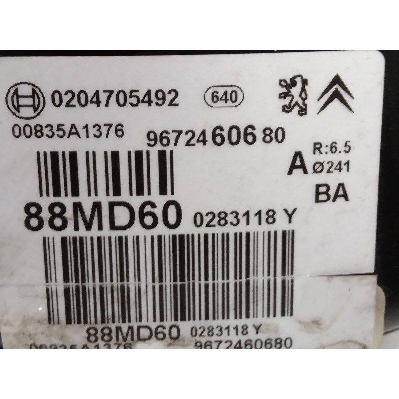 Recambio de servofreno para citroen berlingo 1.6 hdi 75 sx familiar referencia OEM IAM 9672460680 0204705492 