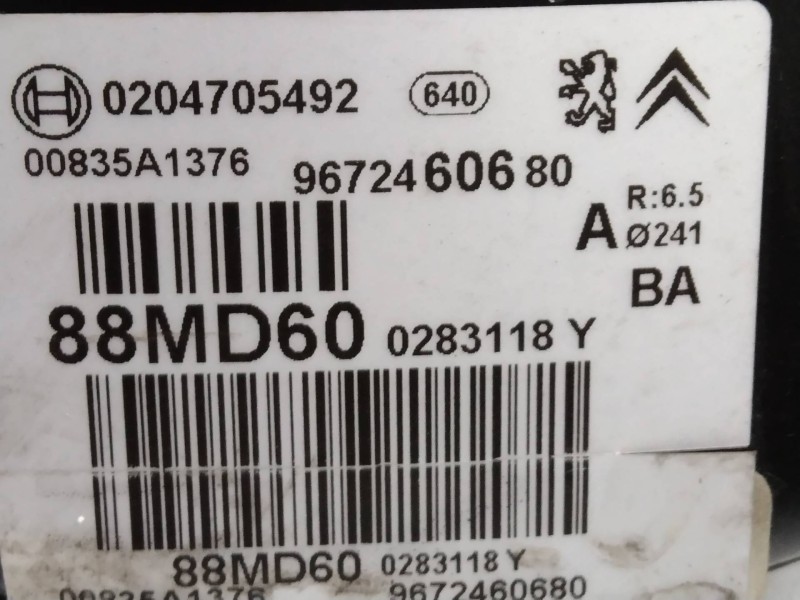 Recambio de servofreno para citroen berlingo 1.6 hdi 75 sx familiar referencia OEM IAM 9672460680 0204705492 
