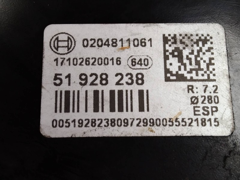 Recambio de servofreno para citroen jumper caja cerrada (06.2006 =>) 2.2 hdi fap cat referencia OEM IAM 0204811061 51928238 