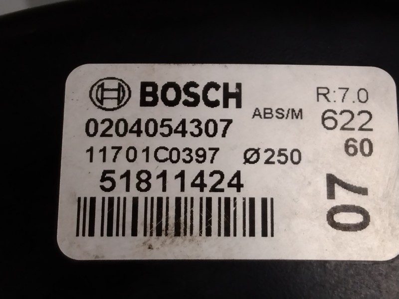 Recambio de servofreno para fiat doblo (119) 1.3 16v multijet actual com. (55kw) referencia OEM IAM 0204054307 51811424 
