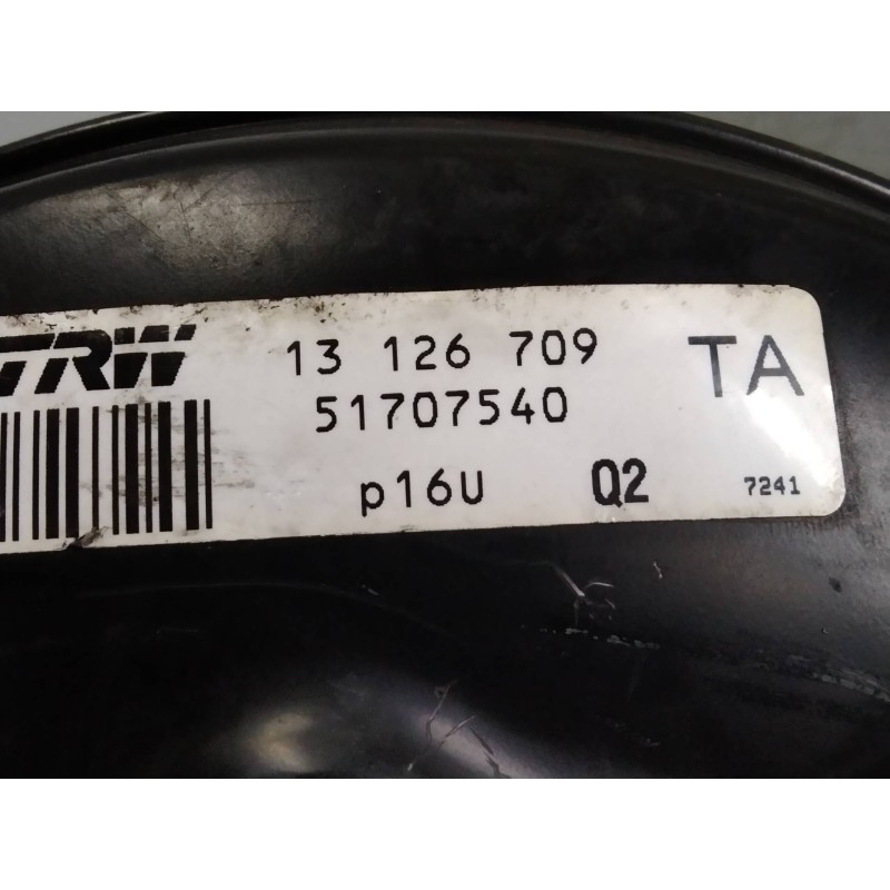Recambio de servofreno para fiat croma (194) 1.9 8v jtd cat (939a1000 / 192a8000) referencia OEM IAM 51707540 13126709 
