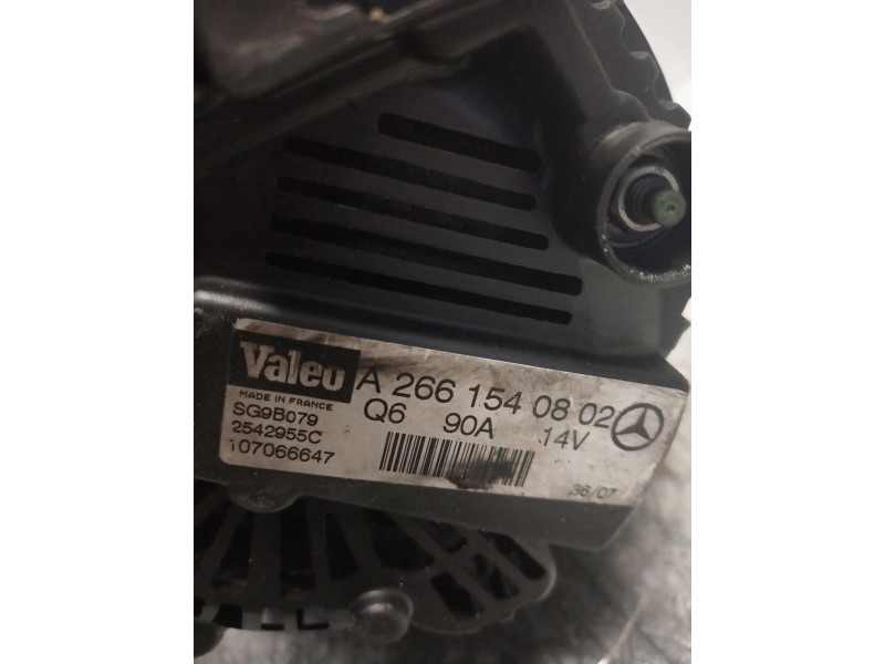 Recambio de alternador para mercedes clase a (w169) a 180 cdi red & black (169.307) referencia OEM IAM A2661540802 VALEO 