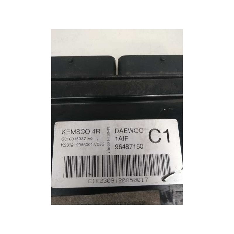 Recambio de centralita motor uce para daewoo tacuma 1.6 cat referencia OEM IAM 96487150 S010016037E0 4R 1AIF C1