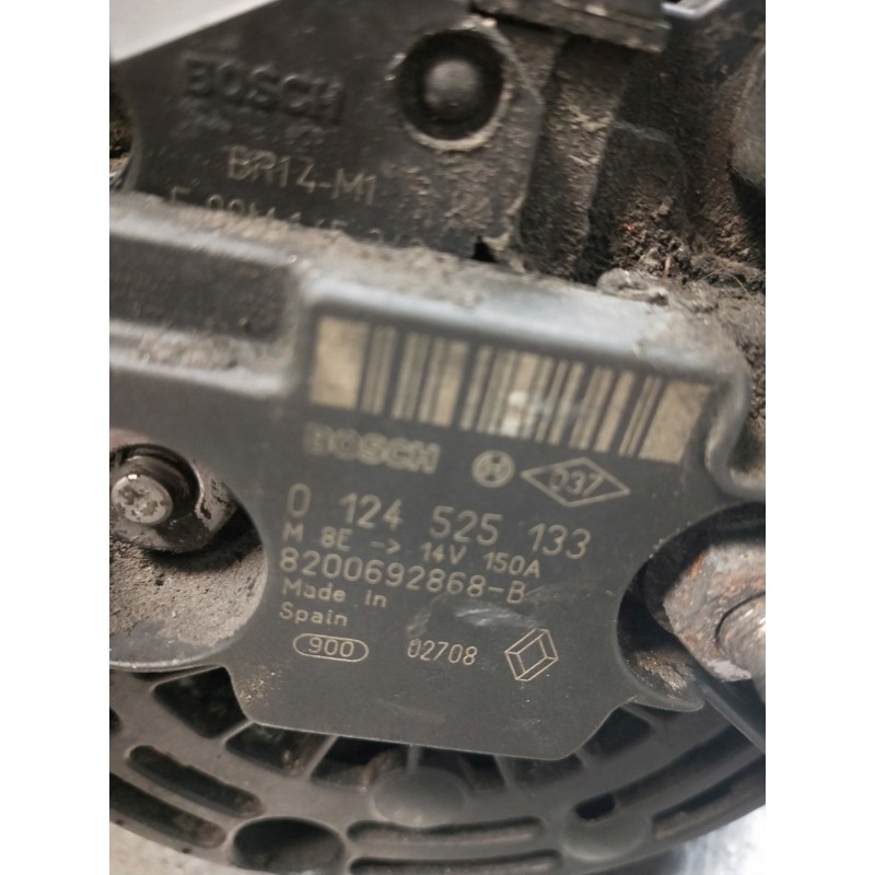 Recambio de alternador para nissan interstar mod. 04 (x70) caja cerrada, l3h3, techo sobr referencia OEM IAM 0124525133  