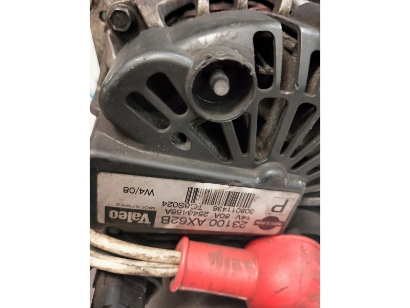 Recambio de alternador para nissan note (e11e) visia referencia OEM IAM 23100AX62B  