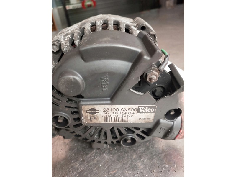 Recambio de alternador para nissan micra (k12e) acenta referencia OEM IAM 23100AX100  