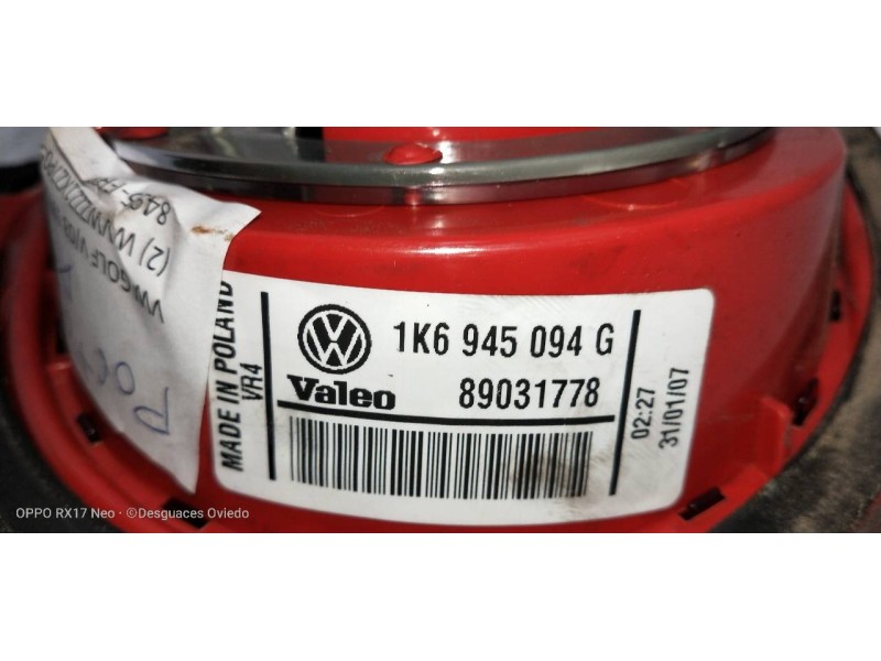 Recambio de piloto trasero derecho interior para volkswagen golf v berlina (1k1) highline referencia OEM IAM 1K6945094G  