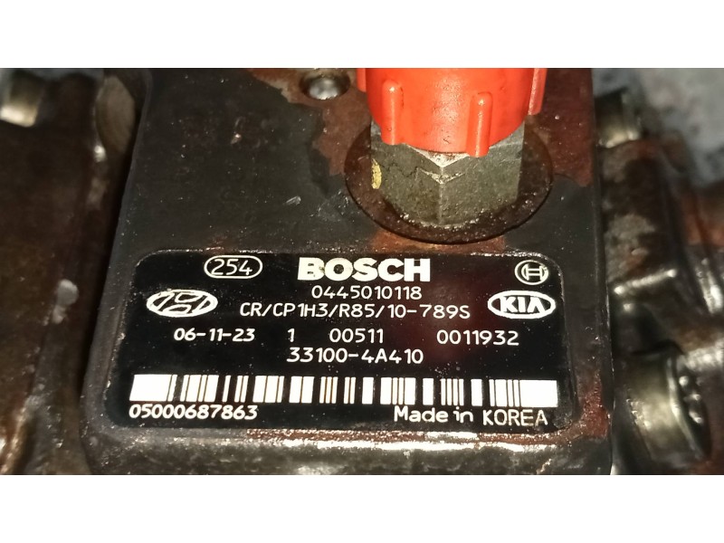 Recambio de bomba inyeccion para kia sorento 2.5 crdi referencia OEM IAM 0445010118 331004A410 