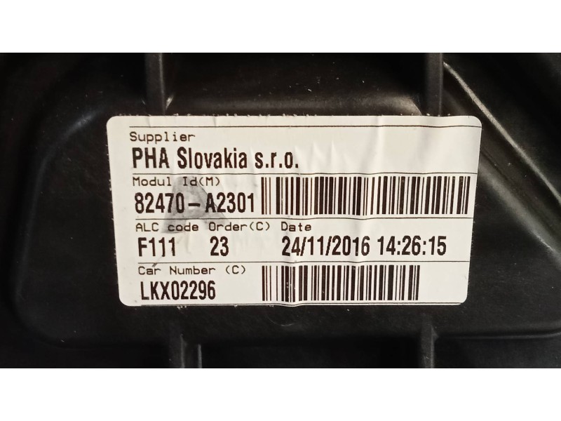 Recambio de elevalunas delantero izquierdo para kia cee´d x-tech referencia OEM IAM 82450A2010 82470A2301 