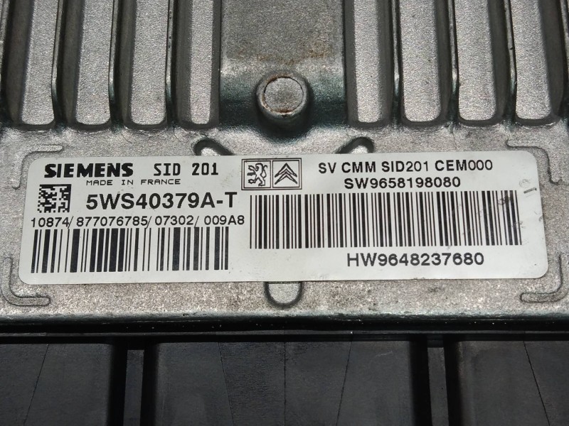 Recambio de centralita motor uce para peugeot 407 coupe pack referencia OEM IAM 5WS40379AT SW9658198080 HW9648237680 SID201