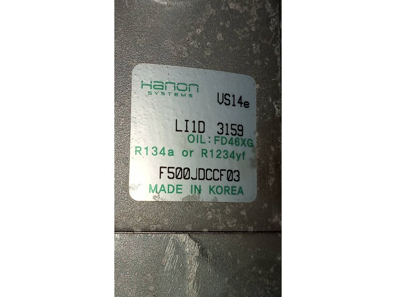 Recambio de compresor aire acondicionado para kia cee´d x-tech referencia OEM IAM F500JDCCF03  