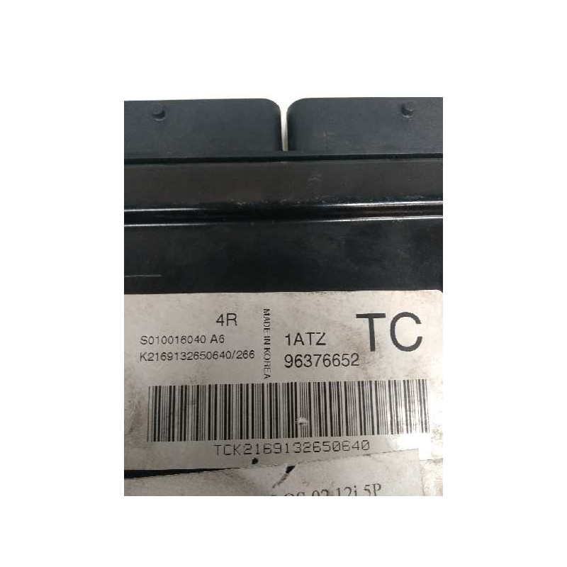 Recambio de centralita motor uce para daewoo kalos 1.2 cat referencia OEM IAM S010016040A6 96376652 4R 1ATZ TC