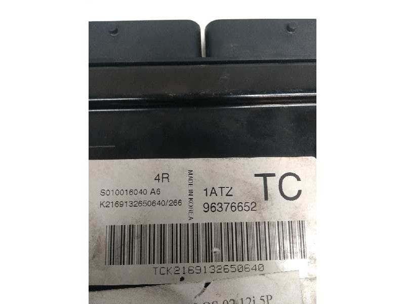 Recambio de centralita motor uce para daewoo kalos 1.2 cat referencia OEM IAM S010016040A6 96376652 4R 1ATZ TC