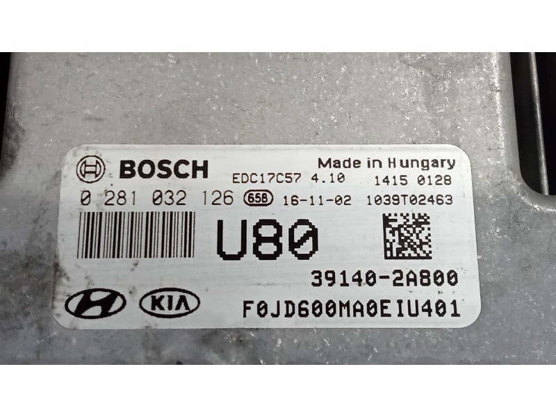 Recambio de centralita motor uce para kia cee´d x-tech referencia OEM IAM 0281032126 391402A800 EDC17C57