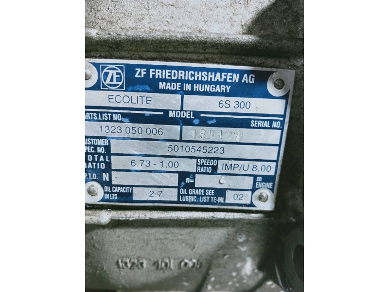 Recambio de caja cambios para renault mascott 2.8 diesel referencia OEM IAM 1323050006 5010545223 6S300 185125