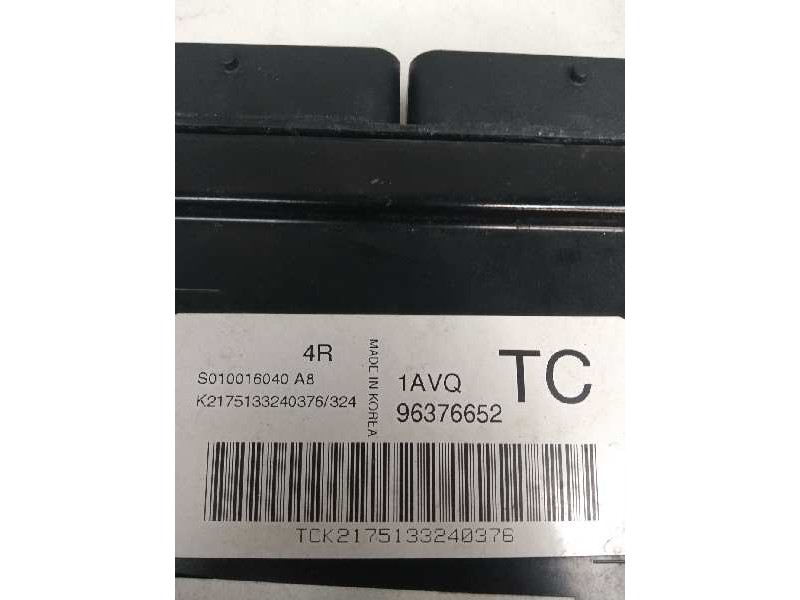 Recambio de centralita motor uce para daewoo kalos 1.2 cat referencia OEM IAM S010016040A8 96376652 4R 1AVQ TC