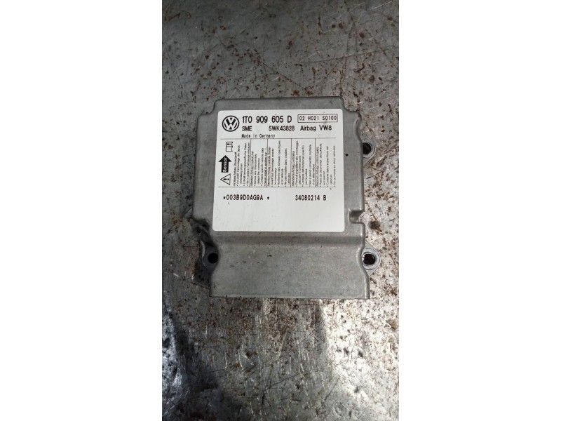 Recambio de centralita airbag para volkswagen touran (1t2) highline referencia OEM IAM 5WK43828 1T0909605D 
