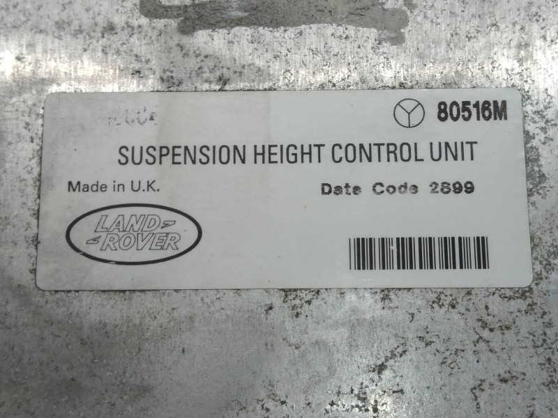 Recambio de centralita suspension para land rover range rover (lp) dse (100kw) referencia OEM IAM 80516M  