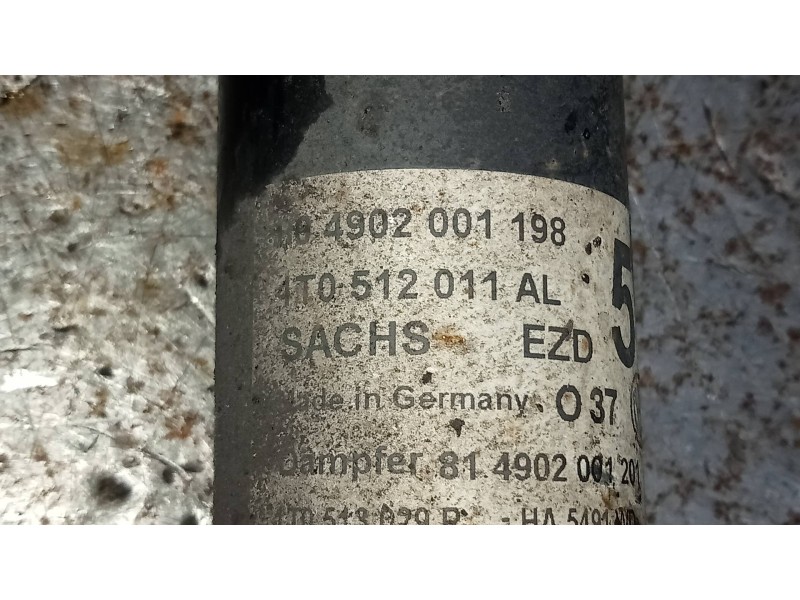 Recambio de amortiguador trasero izquierdo para volkswagen touran (1t2) highline referencia OEM IAM   